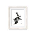 Picture of Sketched Deer side  _GroupedProduct_Rectangle_Portrait_Framed_Matted_