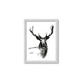Picture of Sketched Deer  _GroupedProduct_Rectangle_Portrait_Framed_Matted_
