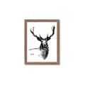 Picture of Sketched Deer  _GroupedProduct_Rectangle_Portrait_Framed_Matted_