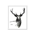 Picture of Sketched Deer  _GroupedProduct_Rectangle_Portrait_Framed_Matted_