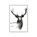 Picture of Sketched Deer  _GroupedProduct_Rectangle_Portrait_Framed_Matted_