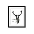 Picture of Sketched Deer  _GroupedProduct_Rectangle_Portrait_Framed_Matted_