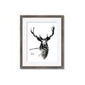 Picture of Sketched Deer  _GroupedProduct_Rectangle_Portrait_Framed_Matted_