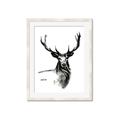 Picture of Sketched Deer  _GroupedProduct_Rectangle_Portrait_Framed_Matted_