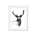 Picture of Sketched Deer  _GroupedProduct_Rectangle_Portrait_Framed_Matted_