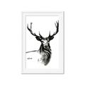Picture of Sketched Deer  _GroupedProduct_Rectangle_Portrait_Framed_Matted_