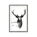 Picture of Sketched Deer  _GroupedProduct_Rectangle_Portrait_Framed_Matted_