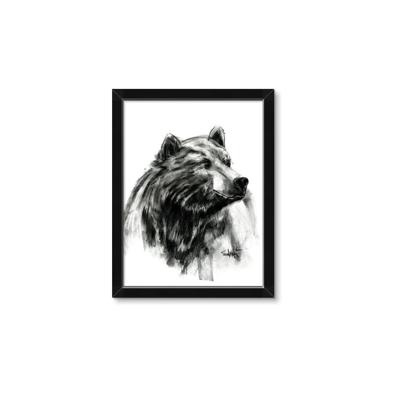 Picture of Sketched Bear _GroupedProduct_Rectangle_Portrait_Framed_Matted_