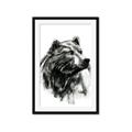 Picture of Sketched Bear _GroupedProduct_Rectangle_Portrait_Framed_Matted_
