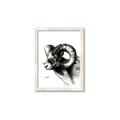 Picture of Sketched Ram _GroupedProduct_Rectangle_Portrait_Framed_Matted_
