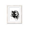 Picture of Sketched Ram _GroupedProduct_Rectangle_Portrait_Framed_Matted_
