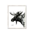 Picture of Sketched Moose _GroupedProduct_Rectangle_Portrait_Framed_Matted_