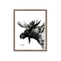 Picture of Sketched Moose _GroupedProduct_Rectangle_Portrait_Framed_Matted_