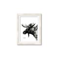 Picture of Sketched Moose _GroupedProduct_Rectangle_Portrait_Framed_Matted_