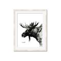 Picture of Sketched Moose _GroupedProduct_Rectangle_Portrait_Framed_Matted_