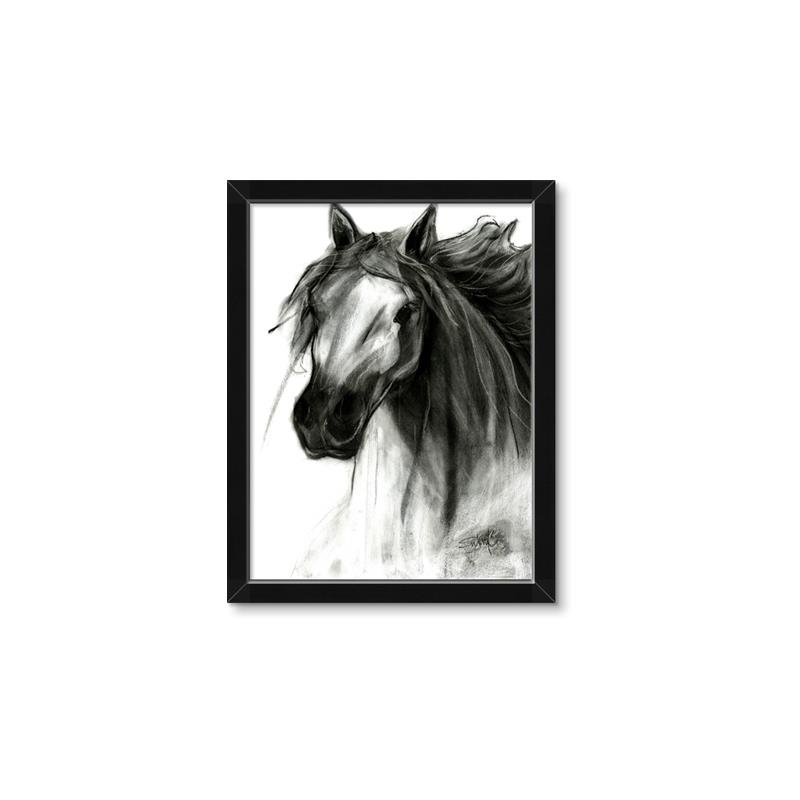 Picture of Sketched Horse _GroupedProduct_Rectangle_Portrait_Framed_Matted_