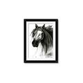 Picture of Sketched Horse _GroupedProduct_Rectangle_Portrait_Framed_Matted_