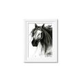 Picture of Sketched Horse _GroupedProduct_Rectangle_Portrait_Framed_Matted_