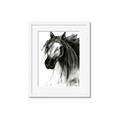 Picture of Sketched Horse _GroupedProduct_Rectangle_Portrait_Framed_Matted_