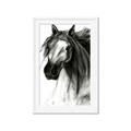 Picture of Sketched Horse _GroupedProduct_Rectangle_Portrait_Framed_Matted_