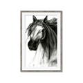 Picture of Sketched Horse _GroupedProduct_Rectangle_Portrait_Framed_Matted_