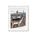 Picture of Waiting in Snow _GroupedProduct_Rectangle_Portrait_Photography _GroupedProduct_Rectangle_Portrait_Framed_Matted_