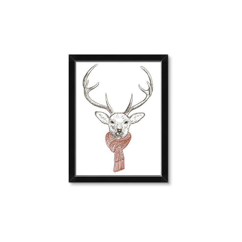 Picture of Cozy Deer _GroupedProduct_Rectangle_Portrait_Framed_Matted_