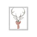Picture of Cozy Deer _GroupedProduct_Rectangle_Portrait_Framed_Matted_