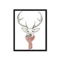 Picture of Cozy Deer _GroupedProduct_Rectangle_Portrait_Framed_Matted_