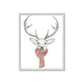 Picture of Cozy Deer _GroupedProduct_Rectangle_Portrait_Framed_Matted_