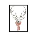 Picture of Cozy Deer _GroupedProduct_Rectangle_Portrait_Framed_Matted_