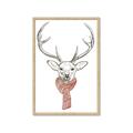 Picture of Cozy Deer _GroupedProduct_Rectangle_Portrait_Framed_Matted_