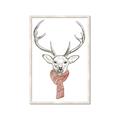 Picture of Cozy Deer _GroupedProduct_Rectangle_Portrait_Framed_Matted_
