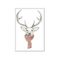 Picture of Cozy Deer _GroupedProduct_Rectangle_Portrait_Framed_Matted_