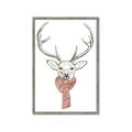Picture of Cozy Deer _GroupedProduct_Rectangle_Portrait_Framed_Matted_