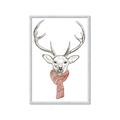 Picture of Cozy Deer _GroupedProduct_Rectangle_Portrait_Framed_Matted_