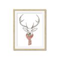 Picture of Cozy Deer _GroupedProduct_Rectangle_Portrait_Framed_Matted_