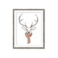 Picture of Cozy Deer _GroupedProduct_Rectangle_Portrait_Framed_Matted_