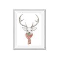 Picture of Cozy Deer _GroupedProduct_Rectangle_Portrait_Framed_Matted_