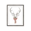 Picture of Cozy Deer _GroupedProduct_Rectangle_Portrait_Framed_Matted_
