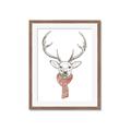Picture of Cozy Deer _GroupedProduct_Rectangle_Portrait_Framed_Matted_