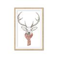 Picture of Cozy Deer _GroupedProduct_Rectangle_Portrait_Framed_Matted_
