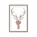 Picture of Cozy Deer _GroupedProduct_Rectangle_Portrait_Framed_Matted_