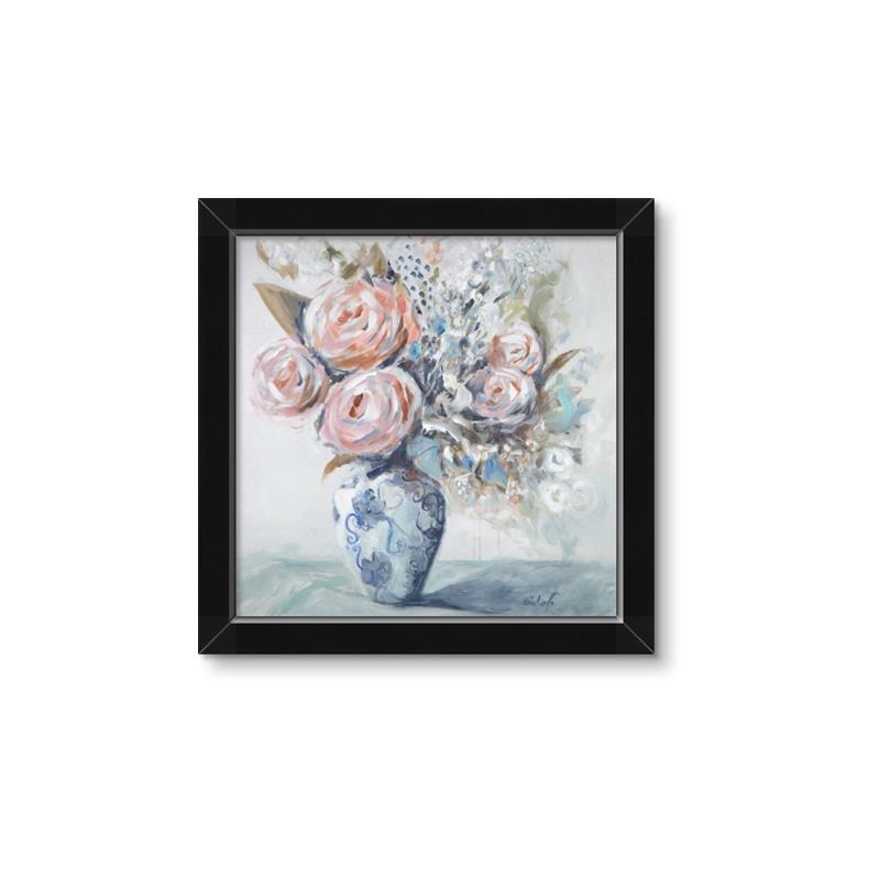 Picture of Peonies in vase _GroupedProduct_Square_Framed_Matted_