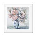 Picture of Peonies in vase _GroupedProduct_Square_Framed_Matted_