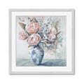 Picture of Peonies in vase _GroupedProduct_Square_Framed_Matted_
