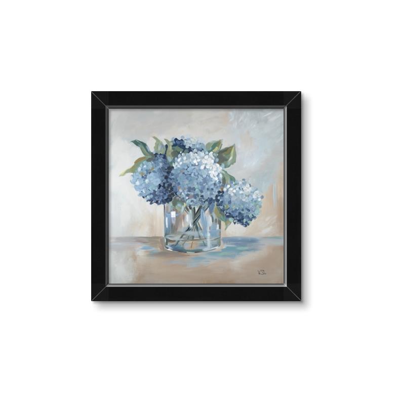 Picture of Blue Hydrangea _GroupedProduct_Square_Framed_Matted_