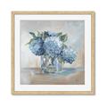 Picture of Blue Hydrangea _GroupedProduct_Square_Framed_Matted_
