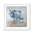 Picture of Blue Hydrangea _GroupedProduct_Square_Framed_Matted_