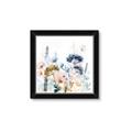 Picture of Light Blue Flowers II _GroupedProduct_Square_Framed_Matted_